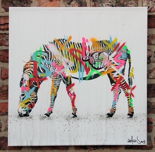 Zebra (Canvas)  by Martin Whatson