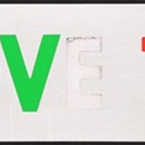 I Love You (White Diamond Dust) by Peter Blake