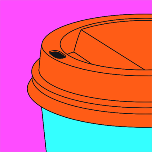 Coffee Cup (Fragment)  by Michael Craig-Martin