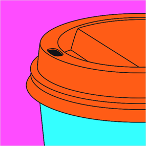 Coffee Cup (Fragment) by Michael Craig-Martin