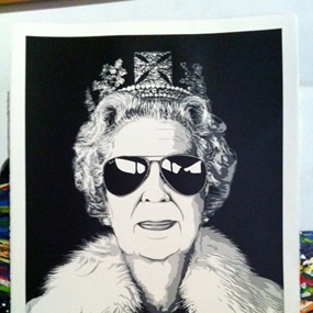 Queen Aviator by Mr Brainwash