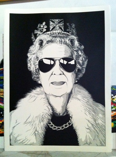 Queen Aviator  by Mr Brainwash