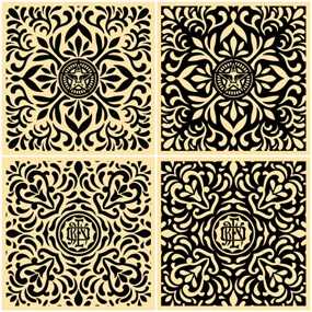 Japanese Fabric Pattern Set (Black) by Shepard Fairey