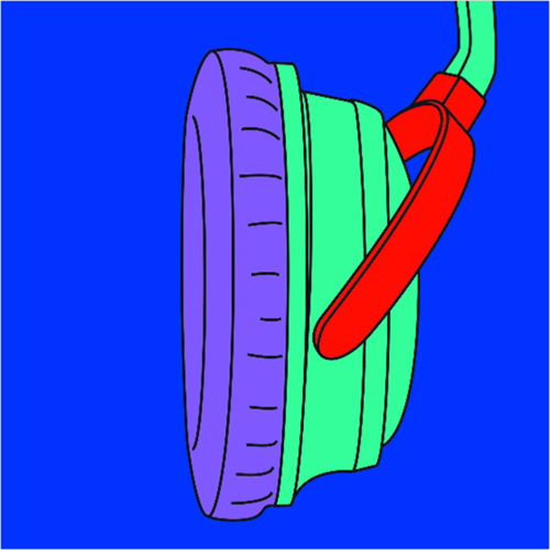 Headphones (Fragment)  by Michael Craig-Martin