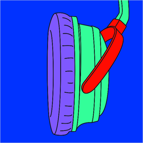 Headphones (Fragment) by Michael Craig-Martin