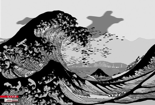 Hokusai Tsunami  by Pure Evil