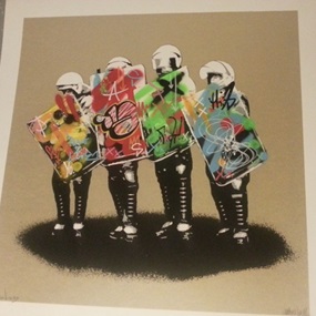 Love Cops (Hand finished gold) by Martin Whatson