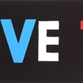 I Love You (Black) by Peter Blake