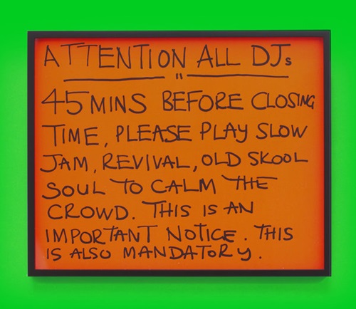 Attention All DJs  by Jeremy Deller