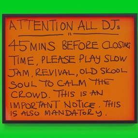 Attention All DJs by Jeremy Deller
