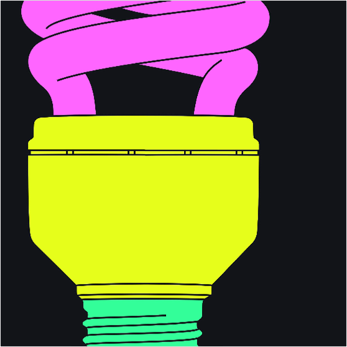 Light Bulb (Fragment)  by Michael Craig-Martin