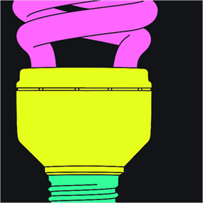 Light Bulb (Fragment) by Michael Craig-Martin