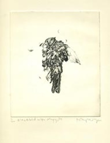 Blackbird With Maggots  by Polly Morgan