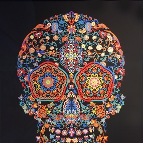Cloisonné Skull by Jacky Tsai