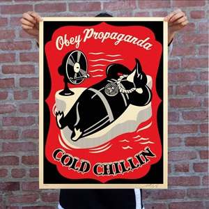 Cold Chillin' (Red) by Shepard Fairey Editioned artwork | Art