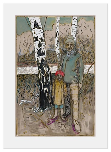 Three Birch Trees  by Billy Childish