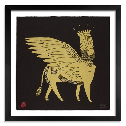 Sphinx (Gold On Black) by Kid Acne