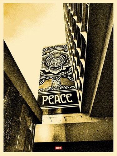 Covert To Overt - Peace Tree (Gold Edition) by Shepard Fairey