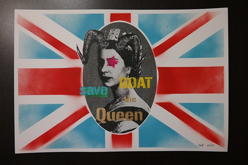 Goat Save The Queen (First Edition) by Noa Prints