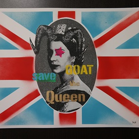 Goat Save The Queen (First Edition) by Noa Prints