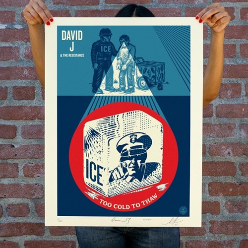 ICE Too Cold To Thaw  by Shepard Fairey