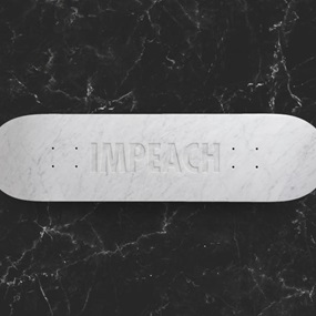 Impeach (Marble) by Jenny Holzer