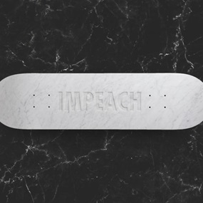 Impeach (Marble) by Jenny Holzer