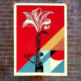 AR-15 Lily (Large Format) by Shepard Fairey