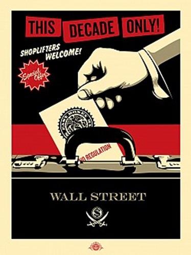 Shoplifters Welcome (Large Format - Red & Black) by Shepard Fairey | Jamie Reid