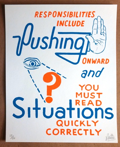 Pushing Onward (First Edition) by Steve Powers