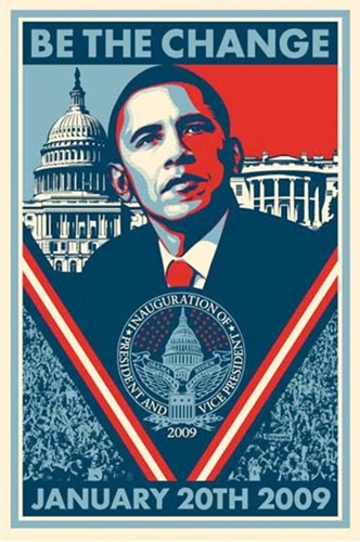 Inauguration Print (Unsigned) by Shepard Fairey