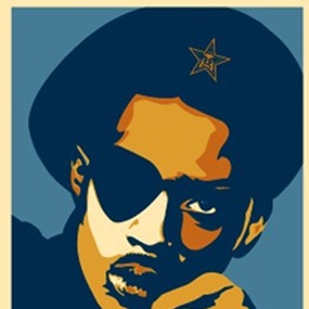 Slick Rick (Blue) by Shepard Fairey