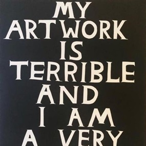 Linocut (My Artwork Is Terrible) by David Shrigley