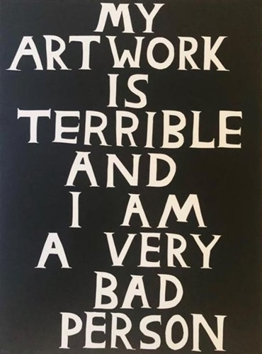 Linocut (My Artwork Is Terrible)  by David Shrigley