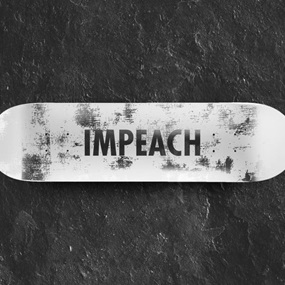 Impeach (Wood) by Jenny Holzer