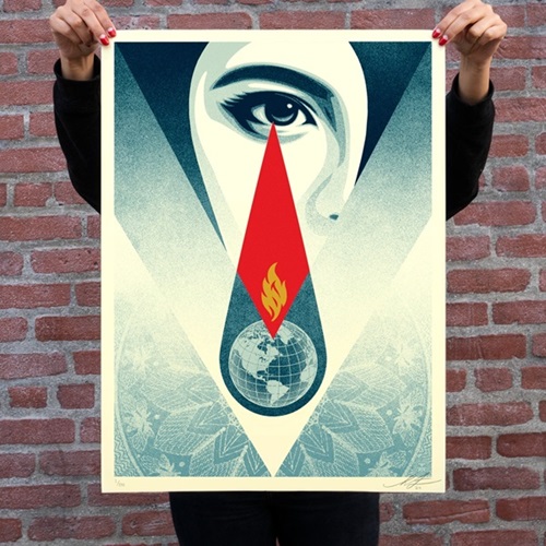 Tear Flame  by Shepard Fairey