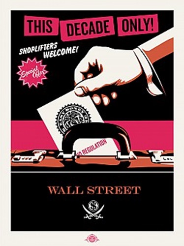 Shoplifters Welcome (Large Format - Pink & Orange) by Shepard Fairey | Jamie Reid