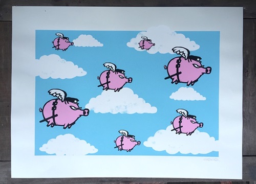 Pigs Might Fly (Landscape) by Mau Mau