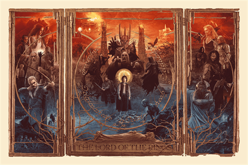 The Lord Of The Rings Triptych (Timed Edition) by Gabz