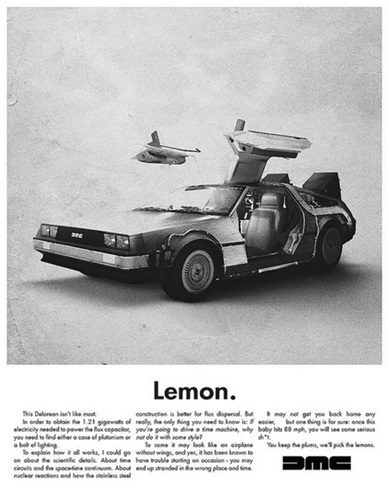 Lemon - Delorean  by Justin Van Genderen