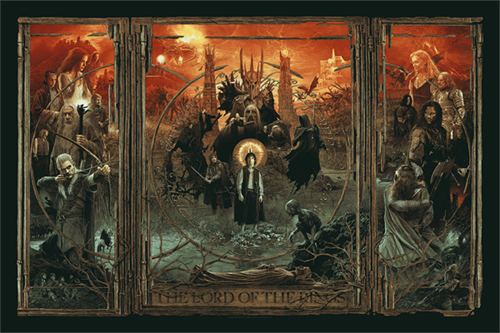 The Lord Of The Rings Triptych (Variant) by Gabz