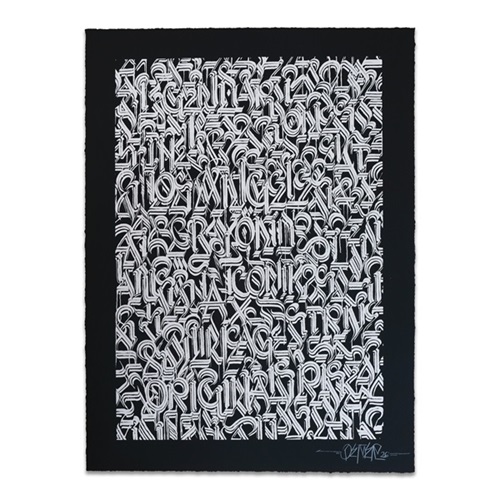 Los Angeles And Beyond (Silver On Black) by Defer