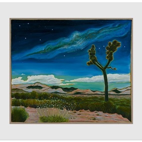 Aster Flowers And The Milky Way by Billy Childish