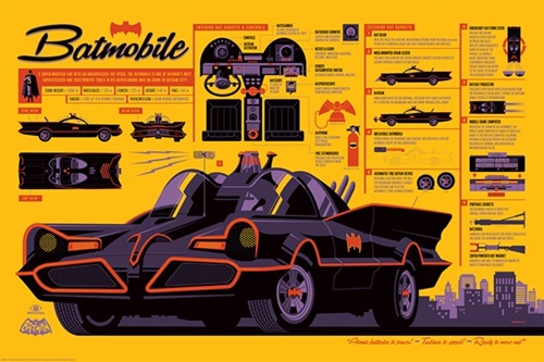 The Batmobile  by Tom Whalen