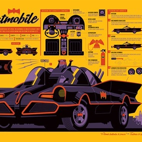 The Batmobile by Tom Whalen