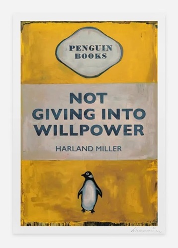 Not Giving In To Willpower  by Harland Miller