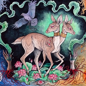 Two Of Wands by Caitlin Hackett