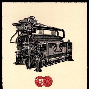 Obey Loom (Letterpress) by Shepard Fairey