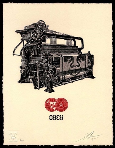 Obey Loom (Letterpress) by Shepard Fairey