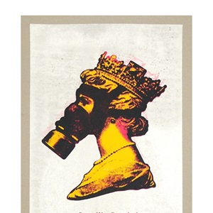 絵画 James Cauty art print Queen Of Mass Contamination (Negatively Positive) by James Cauty